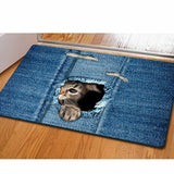 Cat  Print  Doormat