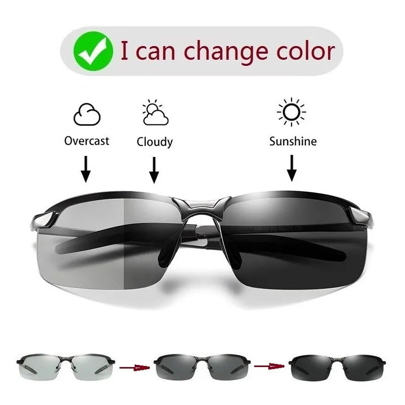 Men Polarized Chameleon Glasses