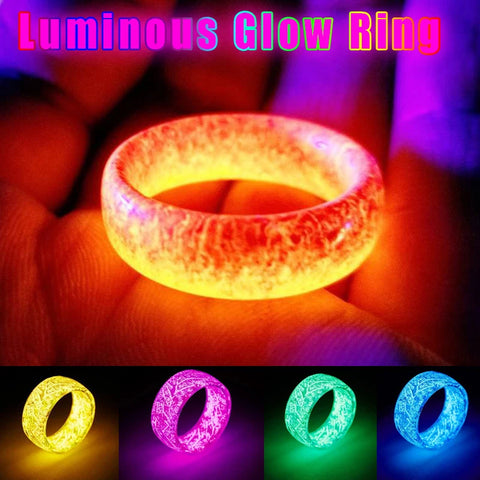 Glows Cracks Rings Shining Luminous Glow Ring