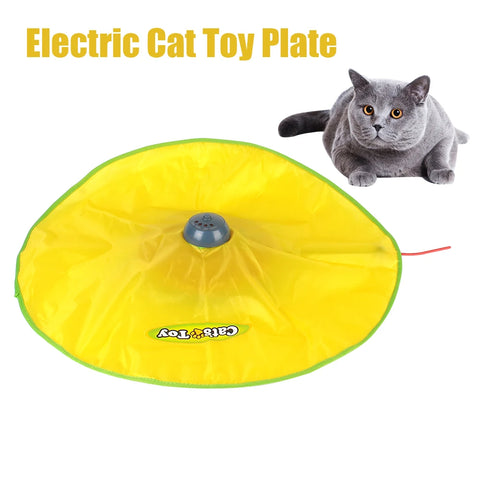 4 Speeds Electric Cat Toy Plate Interactive Pet Toy