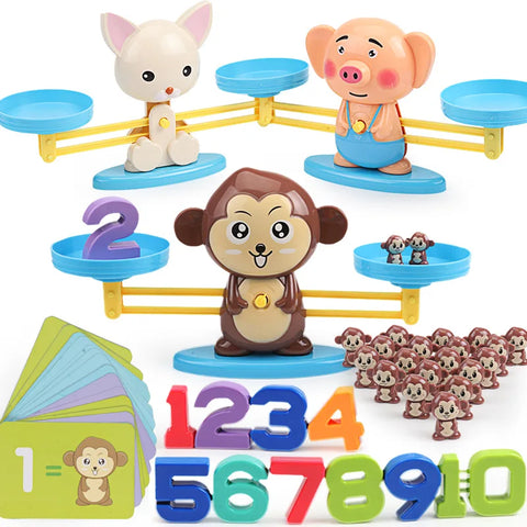 Monkey Digital Maths Balance Scale Toy