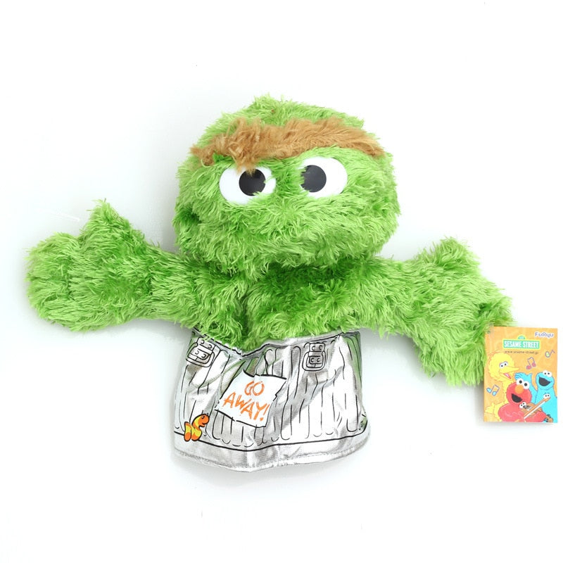 Sesame Street Hand Puppet Show Large Puppet Elmo Cartoon Soft Plush Doll Birthday Christmas Party Show For Children Kids Gifts