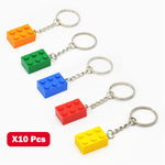 Key Ring Heart Blocks Building Blocks Accessories Keychain