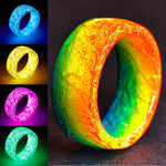 Glows Cracks Rings Shining Luminous Glow Ring