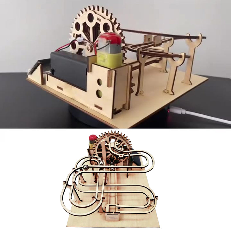 Wooden Engineering Transmission Assembly Model