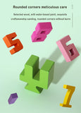 Wooden educational digital blocks