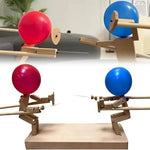 Balloon Bamboo Man Battle Wooden Fighter Game for 2 Players Kids