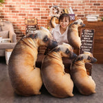 Hound Plush Creative Cushion 3D Dog Pillow Office