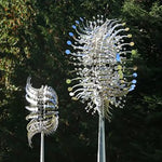 Garden Lawn  Unique Wind Collectors Magical Kinetic Metal Windmill Spinner Solar Wind Powered Catchers