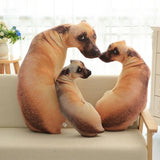 Hound Plush Creative Cushion 3D Dog Pillow Office