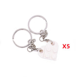 Key Ring Heart Blocks Building Blocks Accessories Keychain