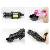 10 Hole Electric Gatling Bubble Machine Toys