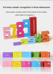 Wooden educational digital blocks