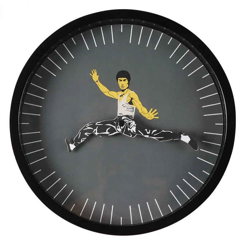 Kung Fu Wall Clock