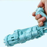 10 Hole Electric Gatling Bubble Machine Toys