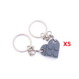 Key Ring Heart Blocks Building Blocks Accessories Keychain