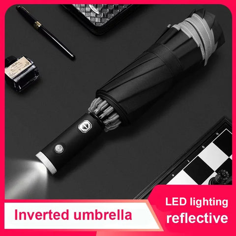 Car Carrying Umbrella Male Fully Automatic Reverse Umbrella