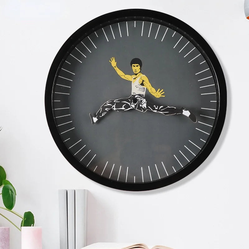 Kung Fu Wall Clock