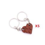 Key Ring Heart Blocks Building Blocks Accessories Keychain