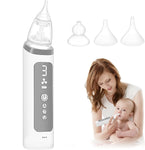 Baby Electric Nasal Aspirator Nose Suction Device with Food Grade Silicone Mouthpiece 3 Suction Modes and Soothing Music