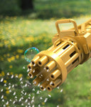 10 Hole Electric Gatling Bubble Machine Toys