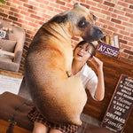 Hound Plush Creative Cushion 3D Dog Pillow Office