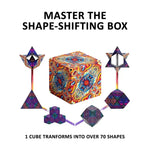 Geometric Variable Magnetic Cube Anti-Stress 3D Decompression Hand Flip Puzzle Cube