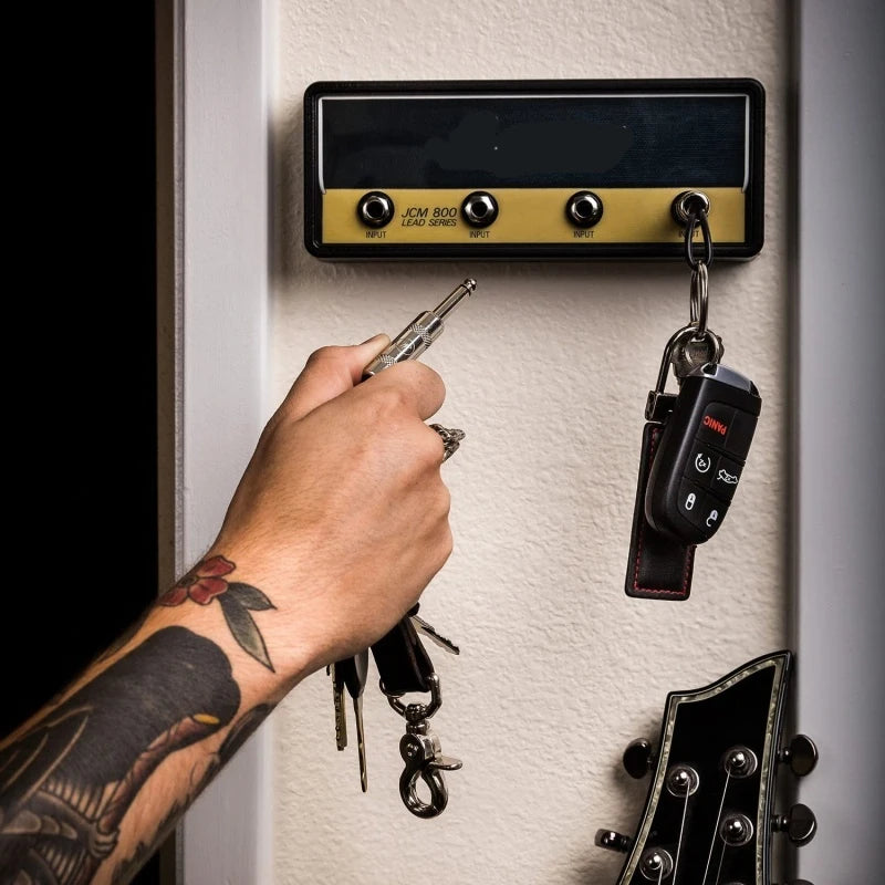 Retro Guitar Wall Key Holder