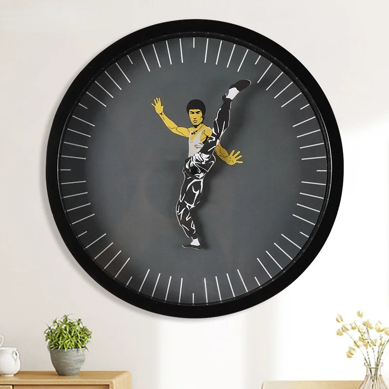 Kung Fu Wall Clock