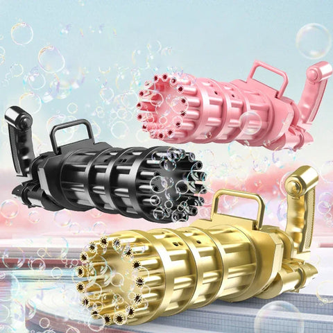 10 Hole Electric Gatling Bubble Machine Toys