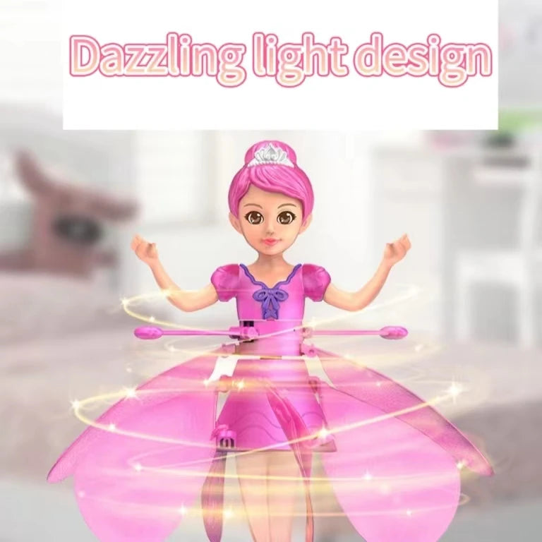 Frozen Princess Inductive Flying Doll Toy