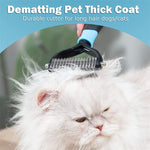 Dog Comb Cat Brush Professional Pet Deshedding Brush 2 Sided Dematting Rake Puppy Grooming