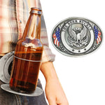 Portable Metal Belt Bottle Holder Beer