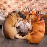 Hound Plush Creative Cushion 3D Dog Pillow Office