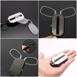 Nose Clip Folding Legless Ultralight Keychain Glasses