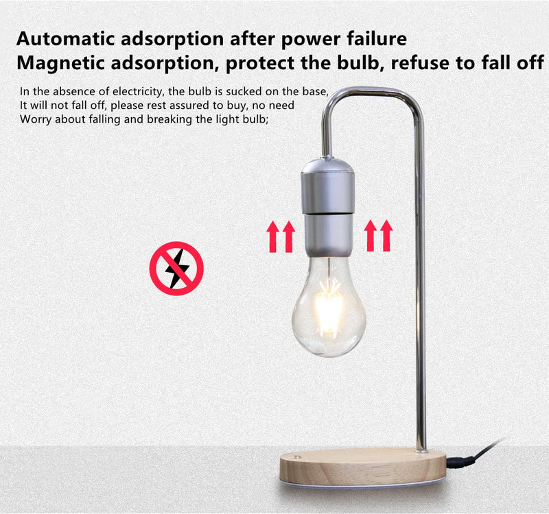 Creativity Floating LED Bulb Magnetic Levitation Lamp