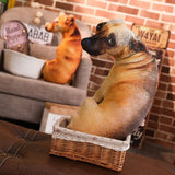 Hound Plush Creative Cushion 3D Dog Pillow Office