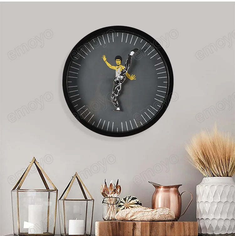 Kung Fu Wall Clock