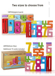 Wooden educational digital blocks