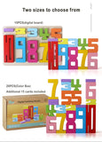 Wooden educational digital blocks