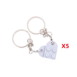 Key Ring Heart Blocks Building Blocks Accessories Keychain