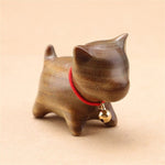 Handmade Sandalwood Hand Carved Wood Cat