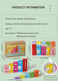 Wooden educational digital blocks