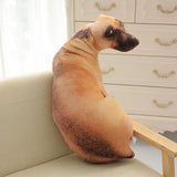 Hound Plush Creative Cushion 3D Dog Pillow Office
