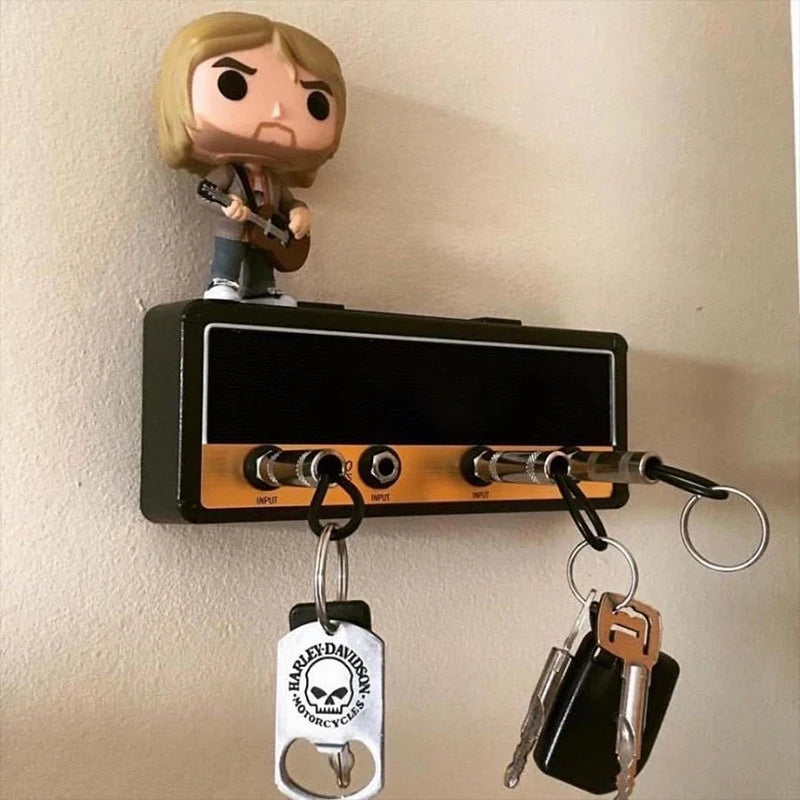 Retro Guitar Wall Key Holder