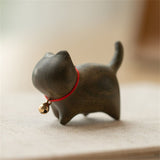 Handmade Sandalwood Hand Carved Wood Cat