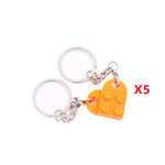 Key Ring Heart Blocks Building Blocks Accessories Keychain