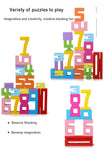 Wooden educational digital blocks