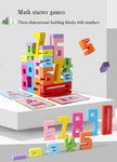 Wooden educational digital blocks
