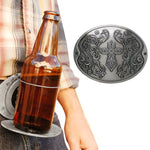 Portable Metal Belt Bottle Holder Beer